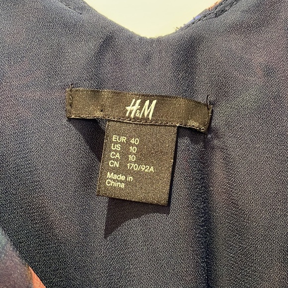 H&M |  Multicolour Floral Dress Hook & Eye Front Closure- size 10 - Picture 4 of 13